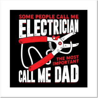 Electrician Dad Father Gift Posters and Art